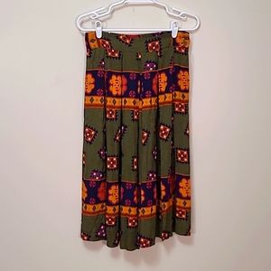 Vtg 90s Melbourne Elements High Waisted Culotte Pant Skirt Boho Size Small